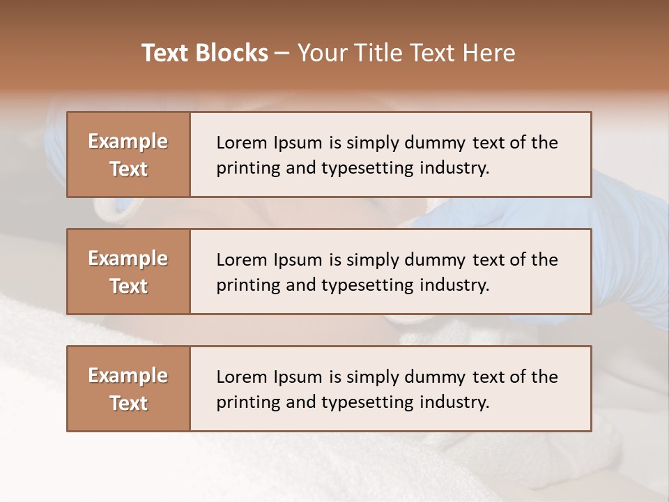 Forehead Skin Technician PowerPoint Template