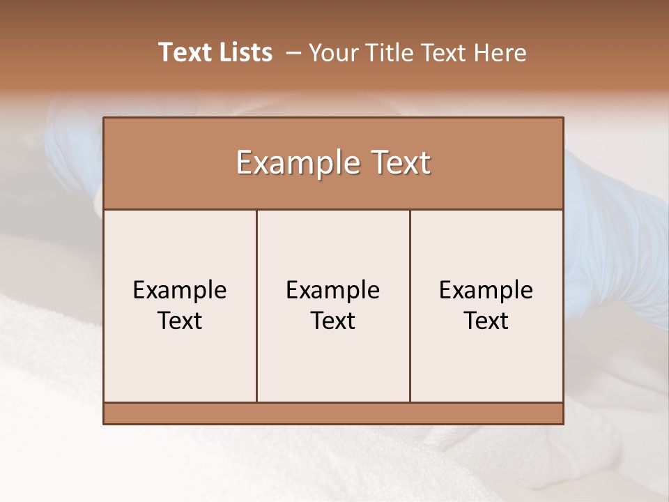 Forehead Skin Technician PowerPoint Template