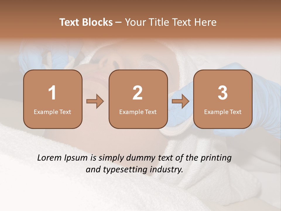 Forehead Skin Technician PowerPoint Template
