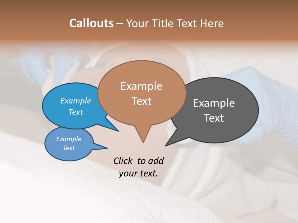 Forehead Skin Technician PowerPoint Template