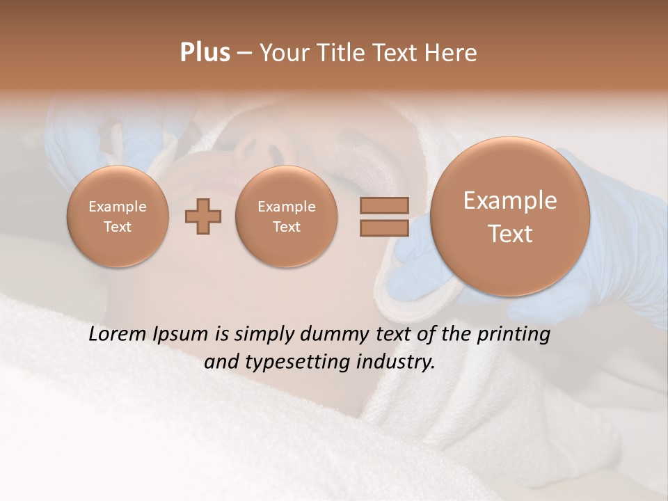 Forehead Skin Technician PowerPoint Template