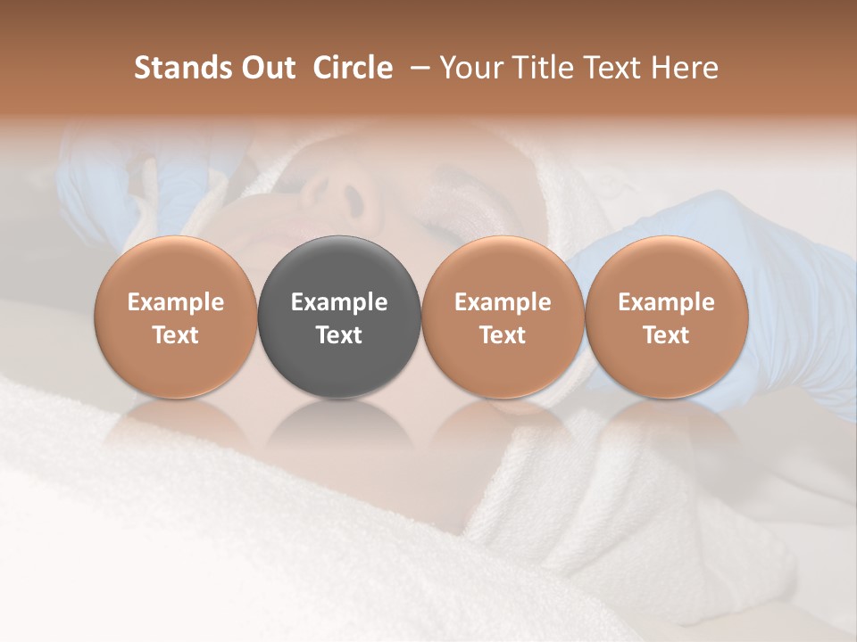Forehead Skin Technician PowerPoint Template