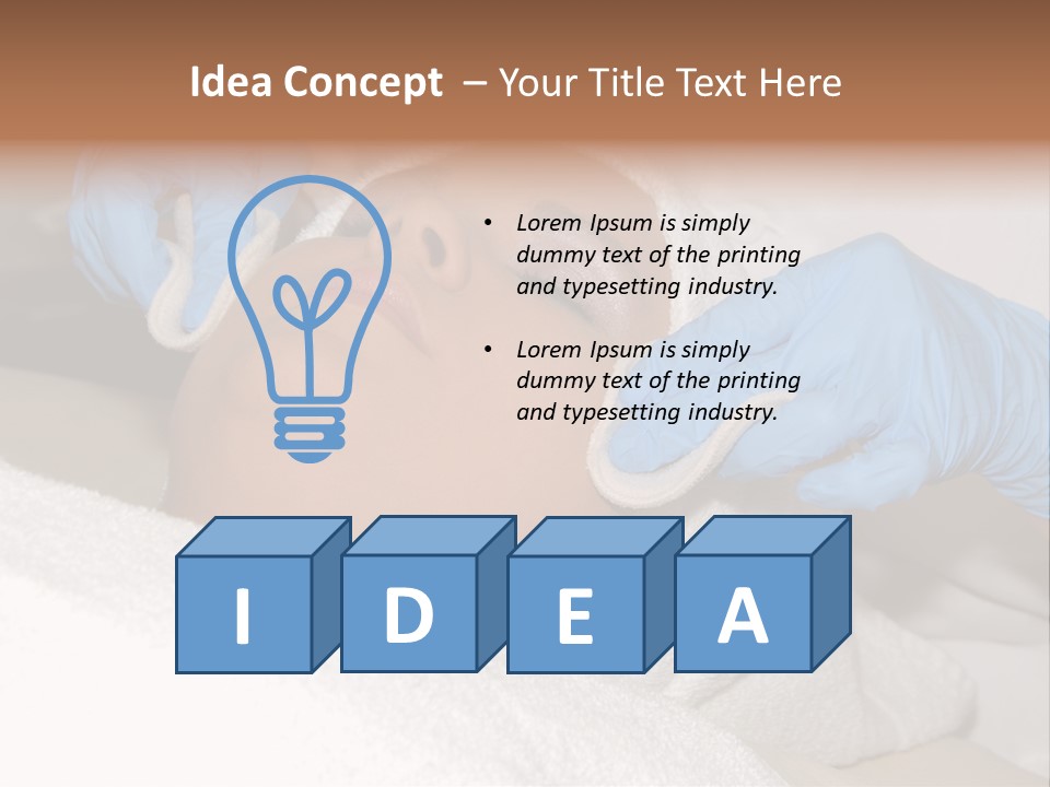 Forehead Skin Technician PowerPoint Template