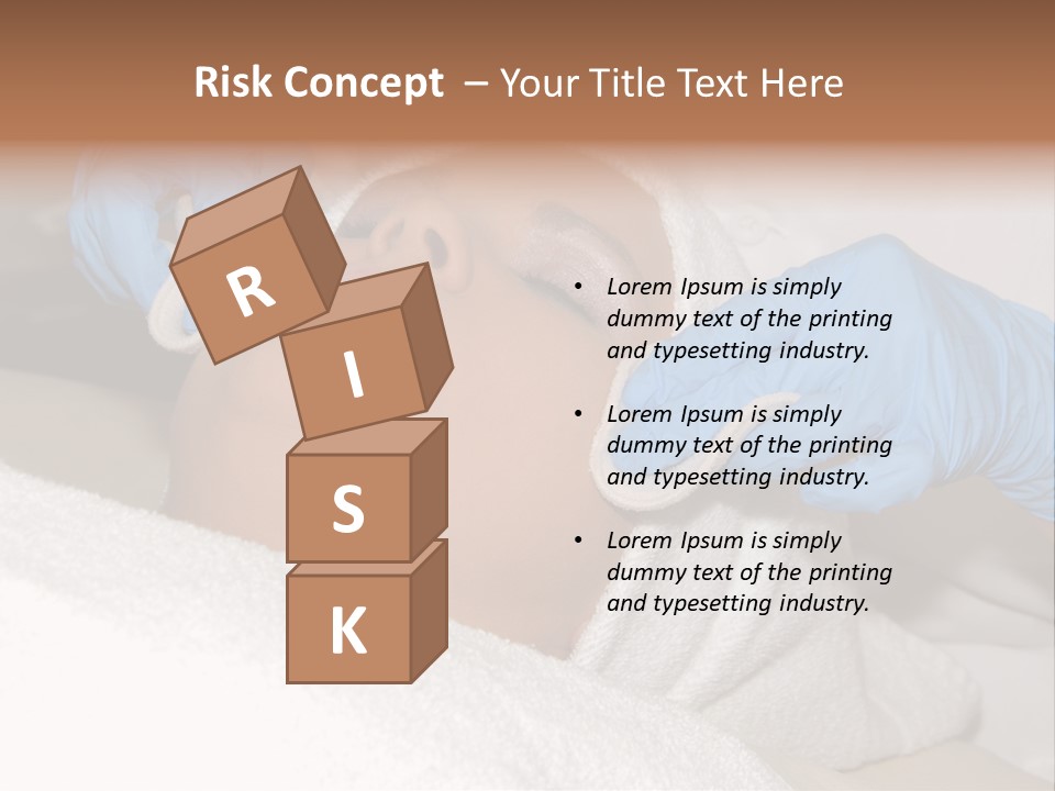 Forehead Skin Technician PowerPoint Template