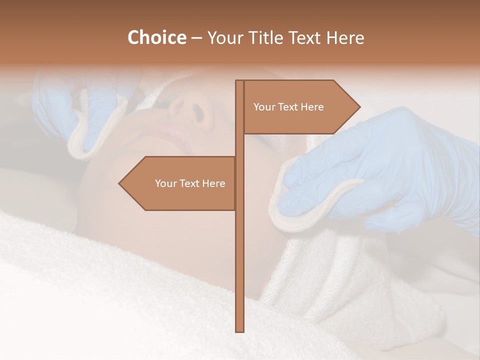 Forehead Skin Technician PowerPoint Template