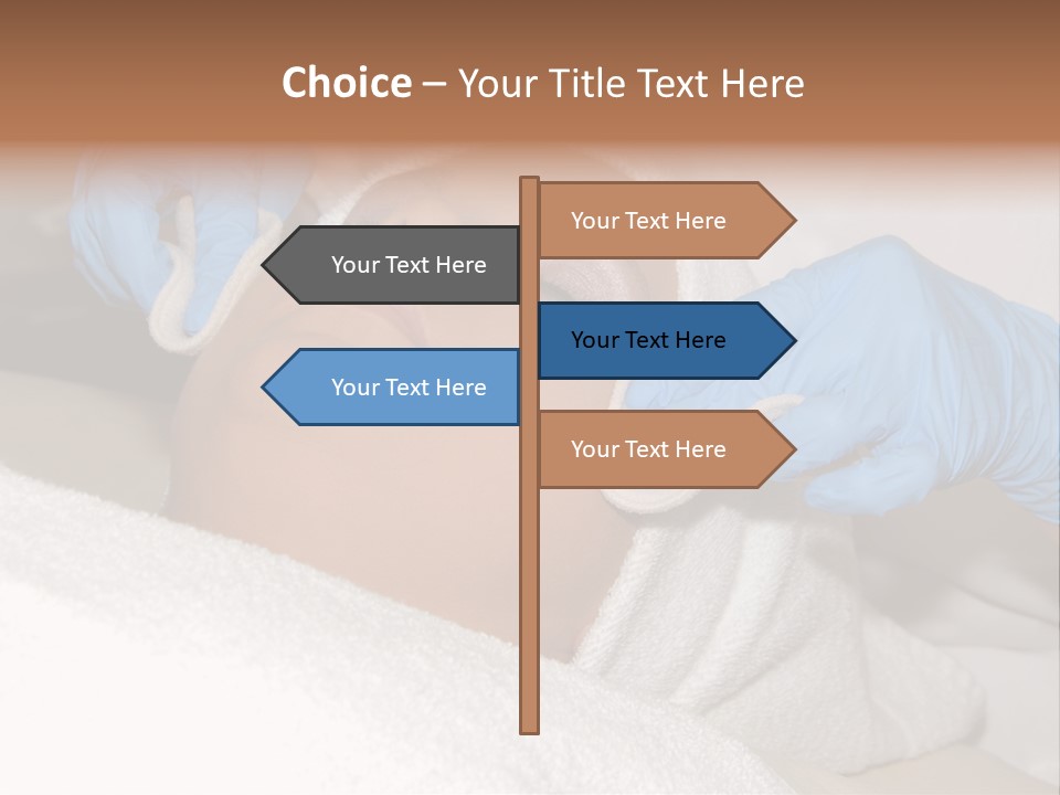 Forehead Skin Technician PowerPoint Template