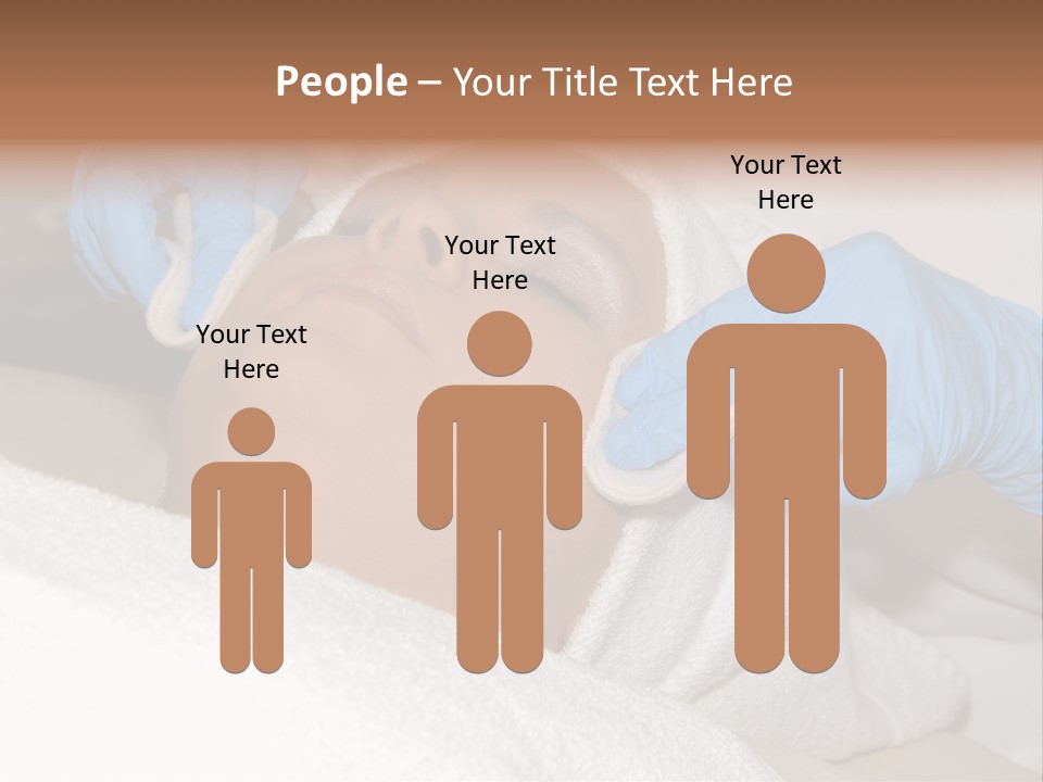 Forehead Skin Technician PowerPoint Template