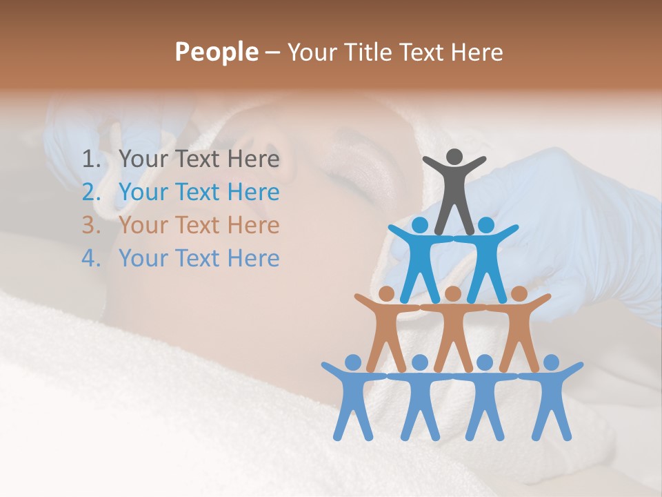 Forehead Skin Technician PowerPoint Template