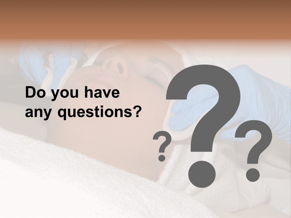 Forehead Skin Technician PowerPoint Template