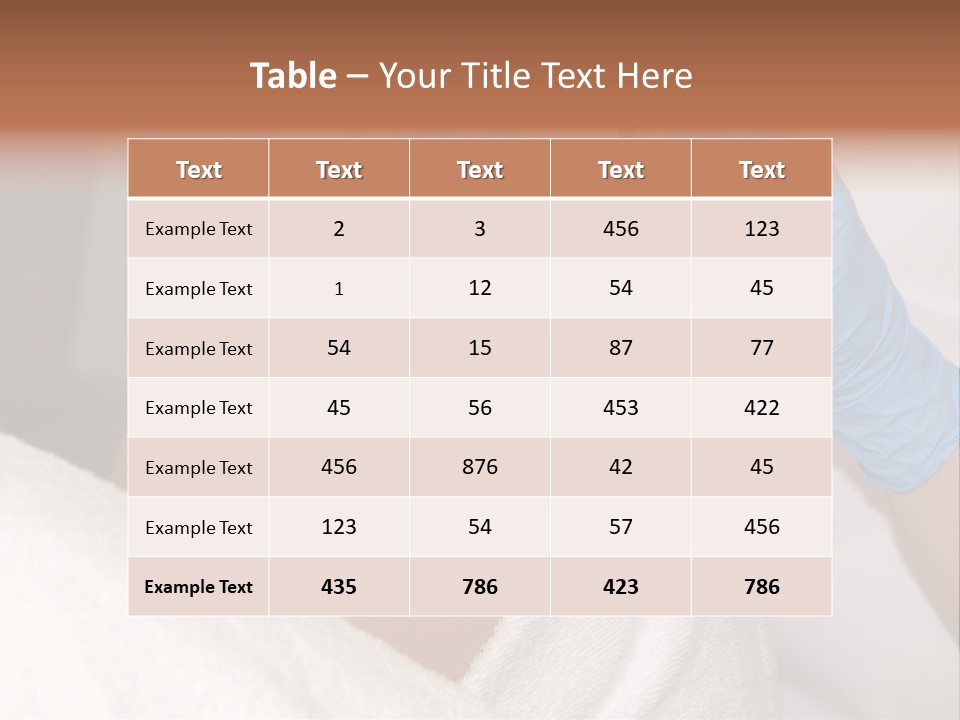 Care Forehead Removal PowerPoint Template