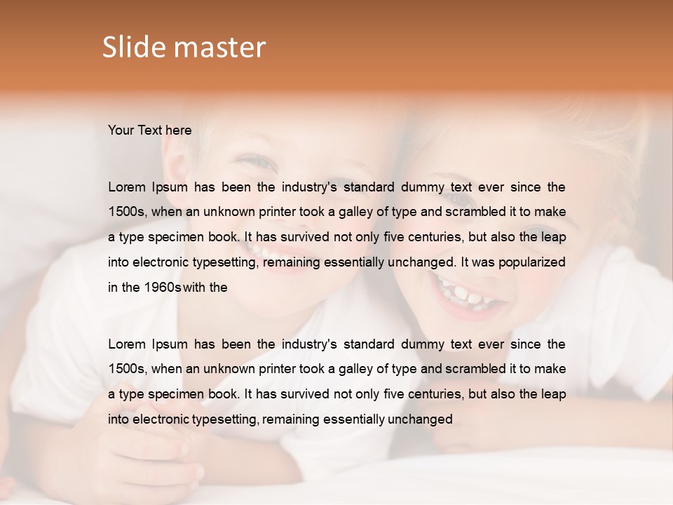 Affection Home Girl PowerPoint Template