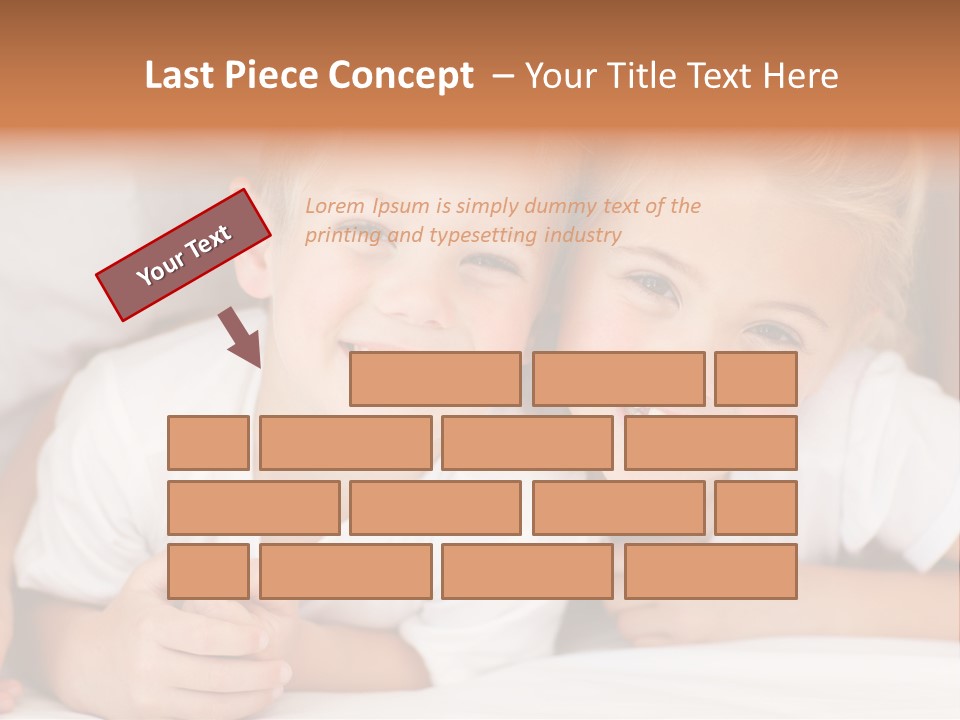 Affection Home Girl PowerPoint Template