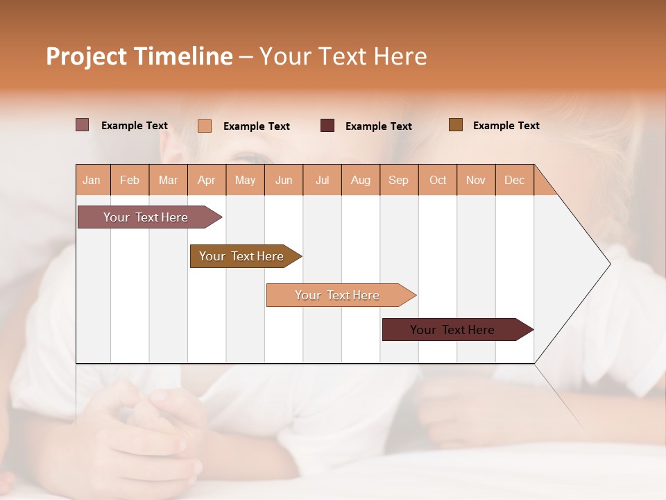 Affection Home Girl PowerPoint Template