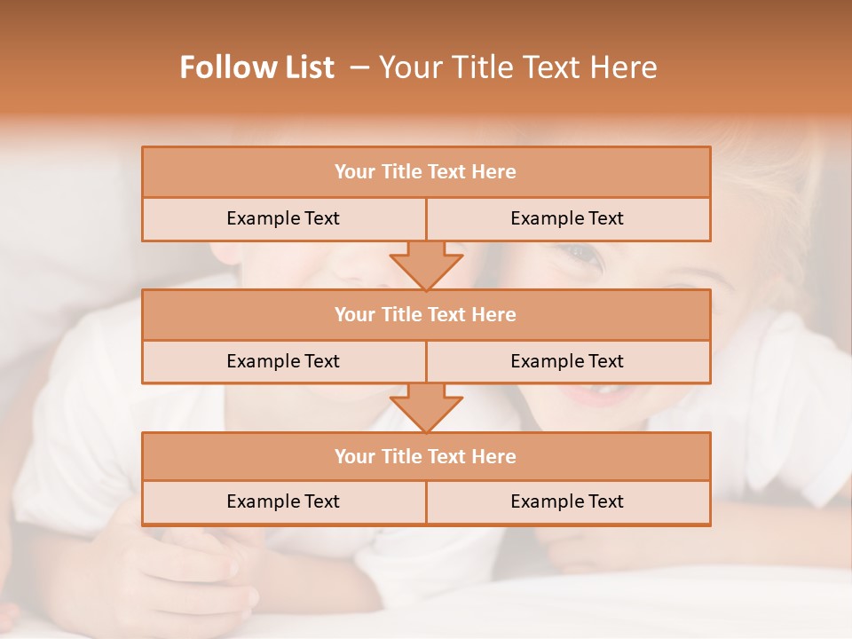 Affection Home Girl PowerPoint Template