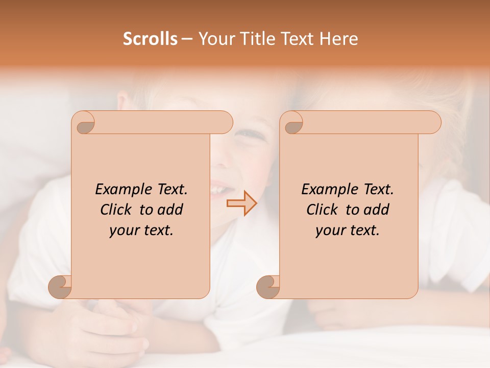 Affection Home Girl PowerPoint Template