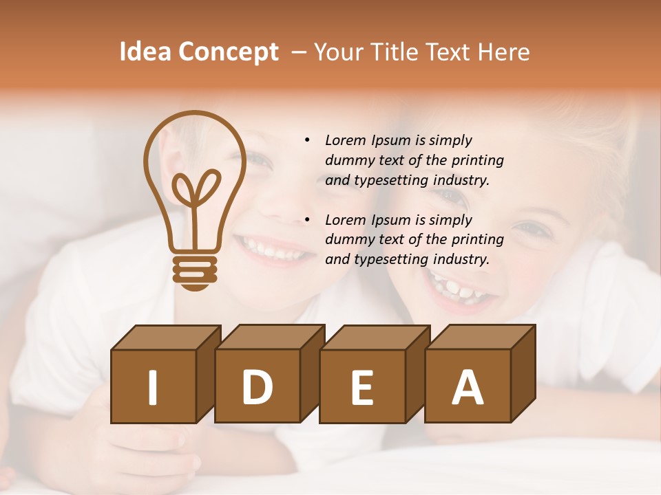 Affection Home Girl PowerPoint Template