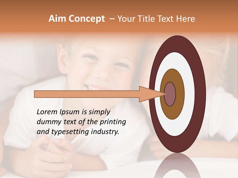 Affection Home Girl PowerPoint Template