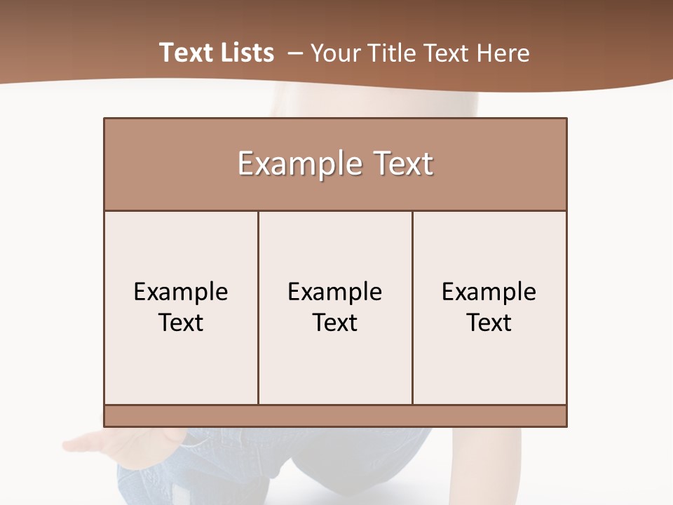 A Baby In Overalls Is Smiling For The Camera PowerPoint Template