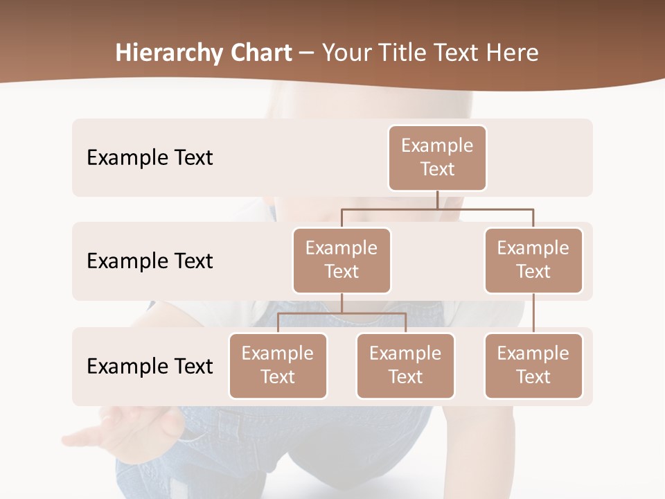 A Baby In Overalls Is Smiling For The Camera PowerPoint Template