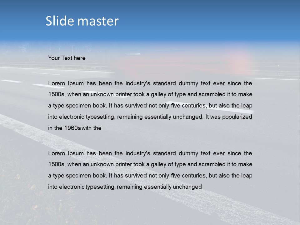 Transit Clipping Truck PowerPoint Template