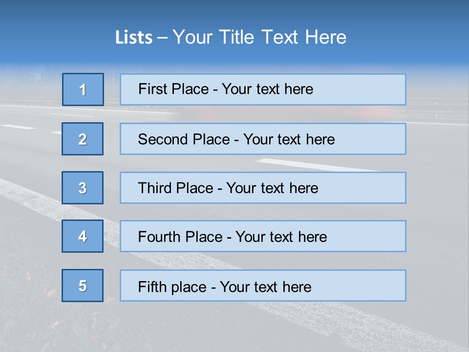 Transit Clipping Truck PowerPoint Template