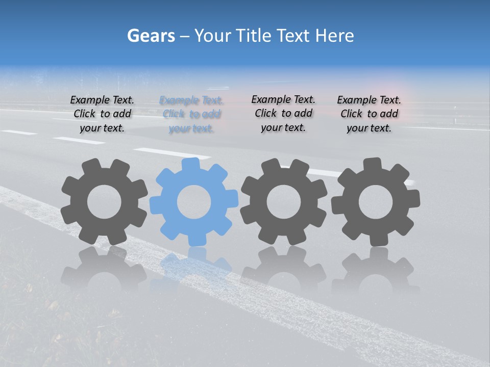 Transit Clipping Truck PowerPoint Template