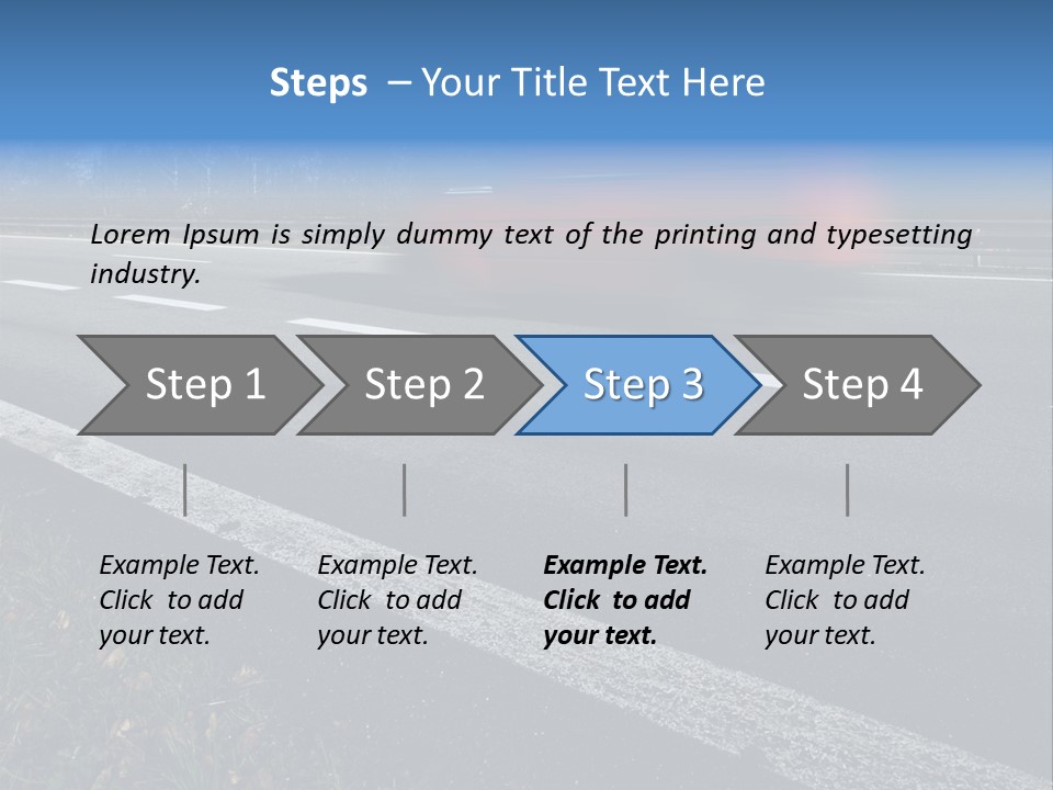 Transit Clipping Truck PowerPoint Template
