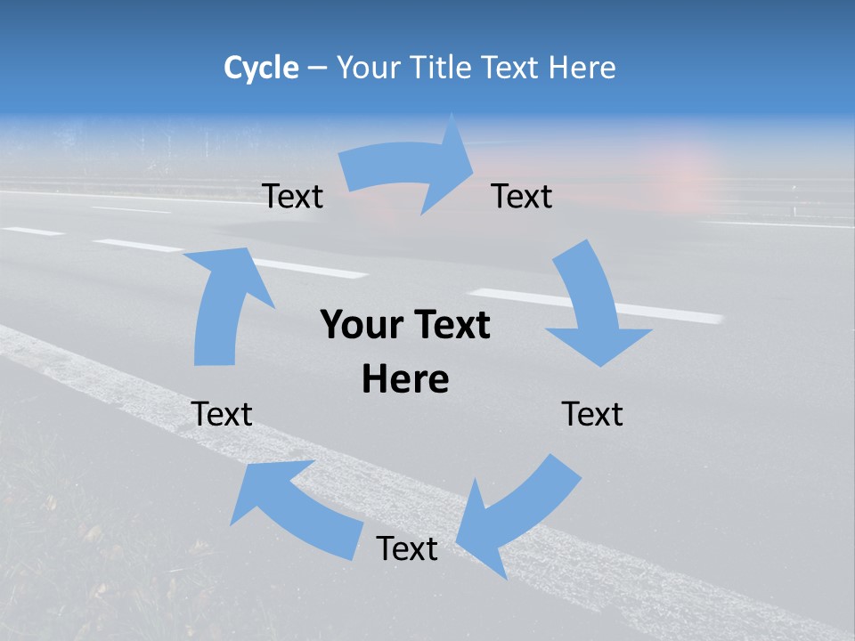Transit Clipping Truck PowerPoint Template