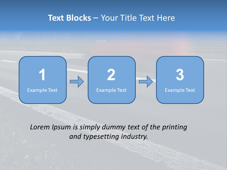 Transit Clipping Truck PowerPoint Template