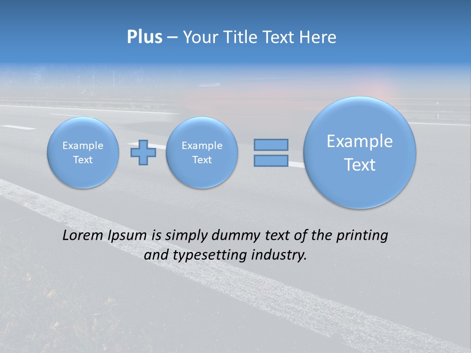 Transit Clipping Truck PowerPoint Template