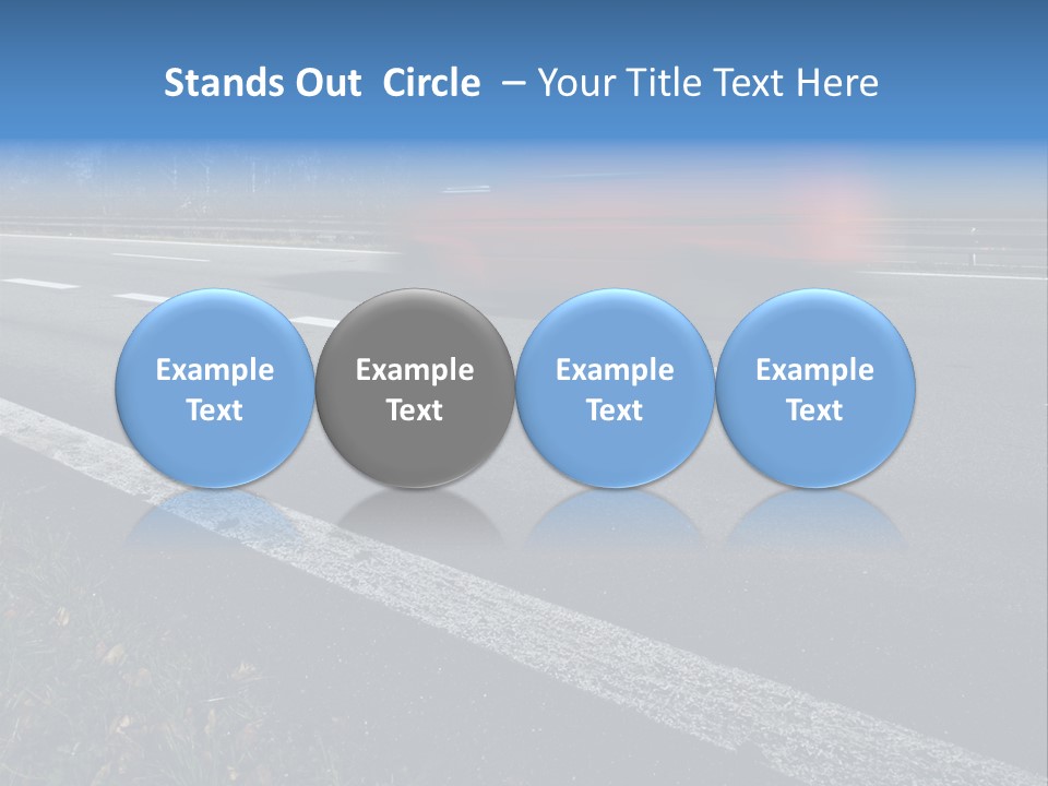 Transit Clipping Truck PowerPoint Template