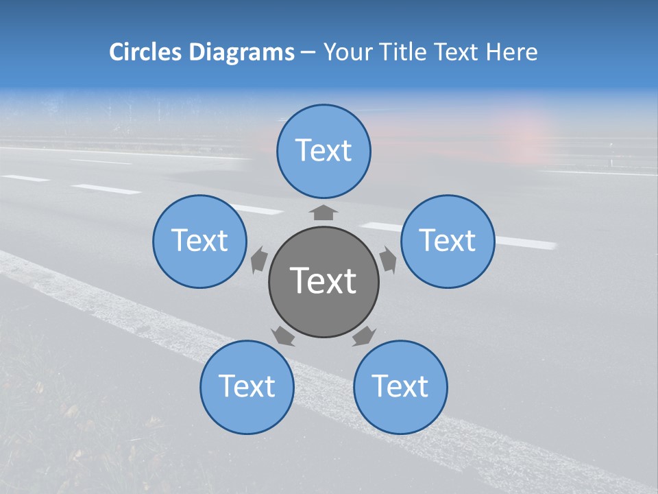 Transit Clipping Truck PowerPoint Template