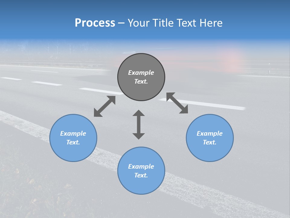 Transit Clipping Truck PowerPoint Template