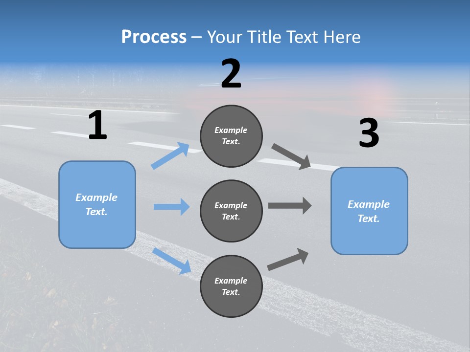 Transit Clipping Truck PowerPoint Template