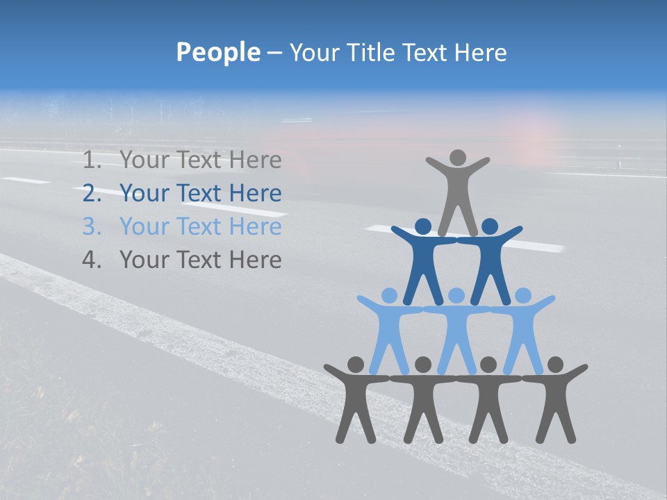 Transit Clipping Truck PowerPoint Template