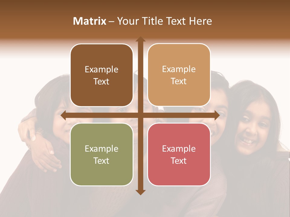 Asian Siblings Elementary PowerPoint Template