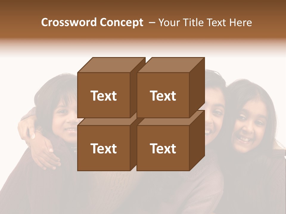 Asian Siblings Elementary PowerPoint Template