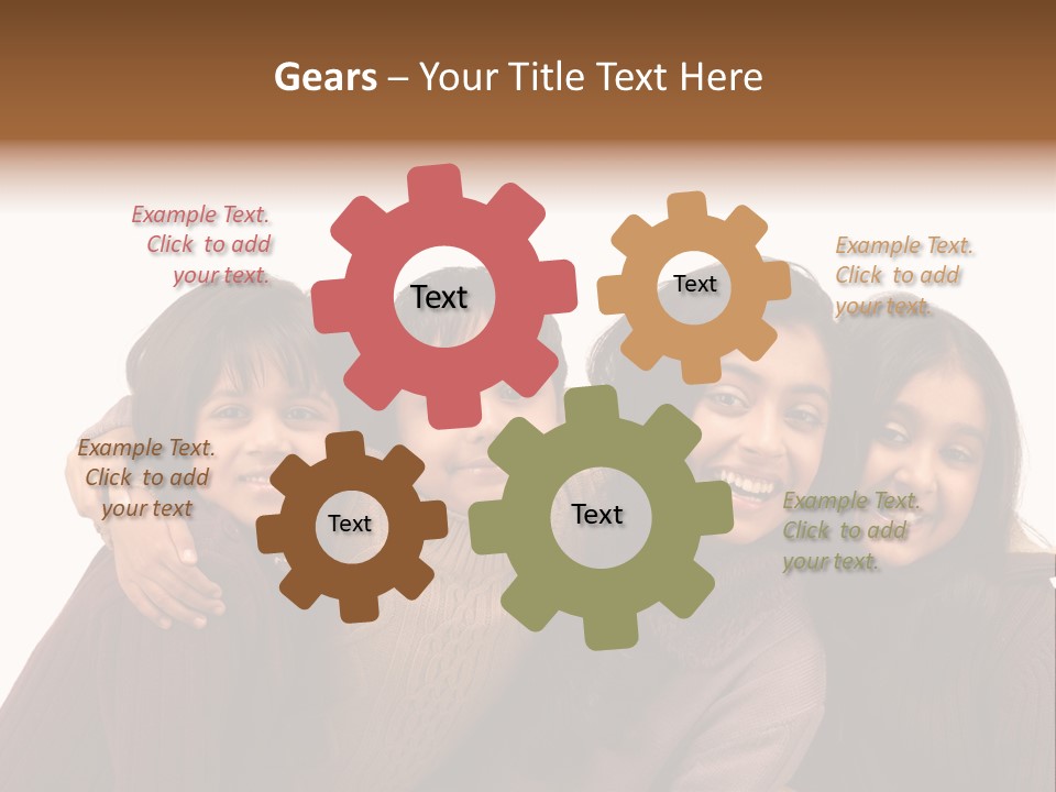 Asian Siblings Elementary PowerPoint Template