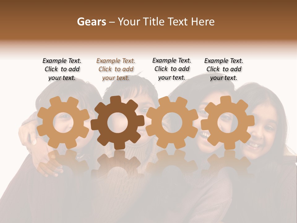 Asian Siblings Elementary PowerPoint Template