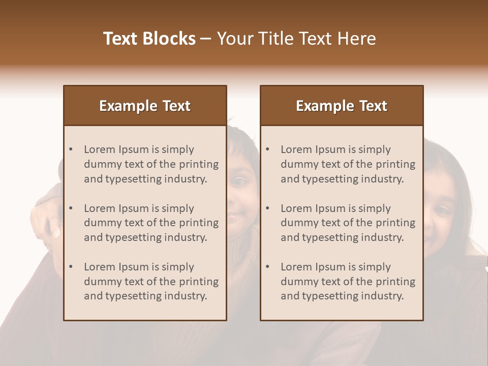 Asian Siblings Elementary PowerPoint Template