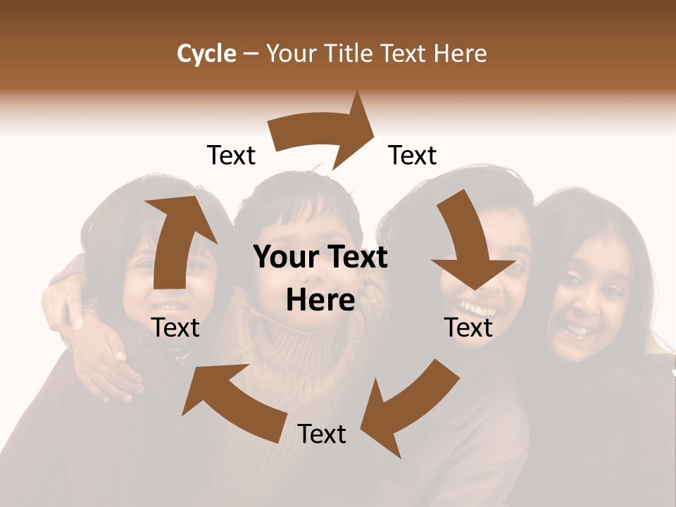 Asian Siblings Elementary PowerPoint Template