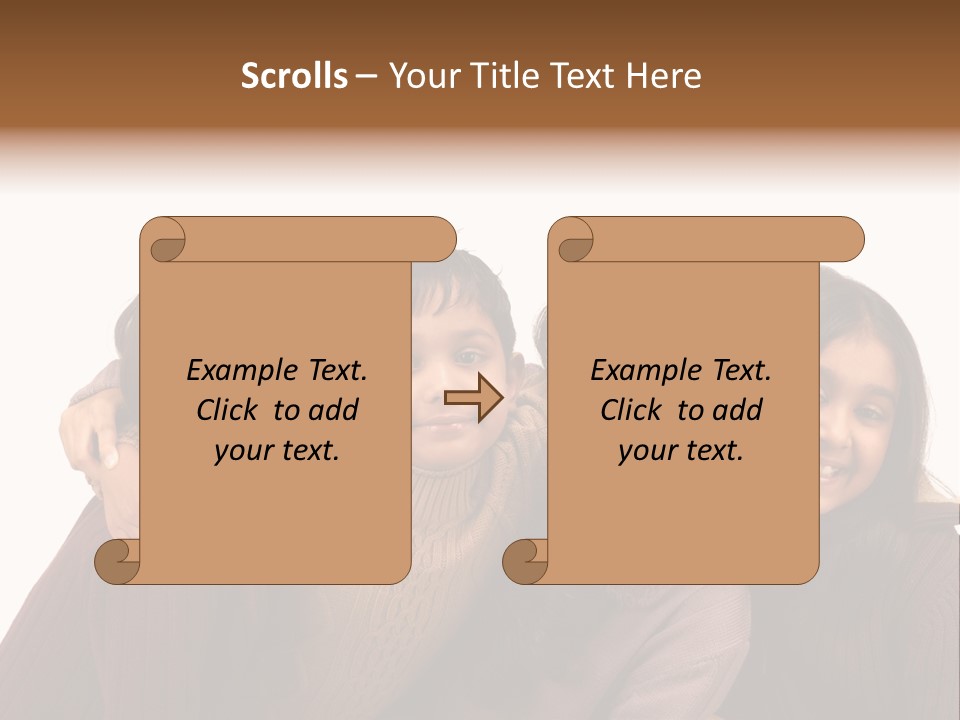 Asian Siblings Elementary PowerPoint Template