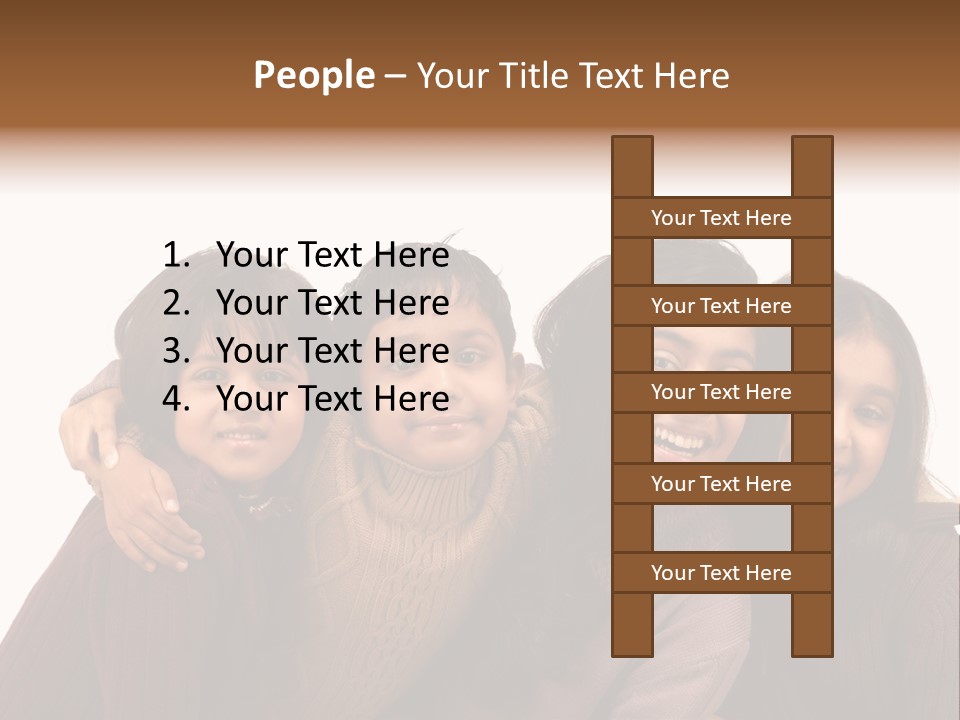 Asian Siblings Elementary PowerPoint Template