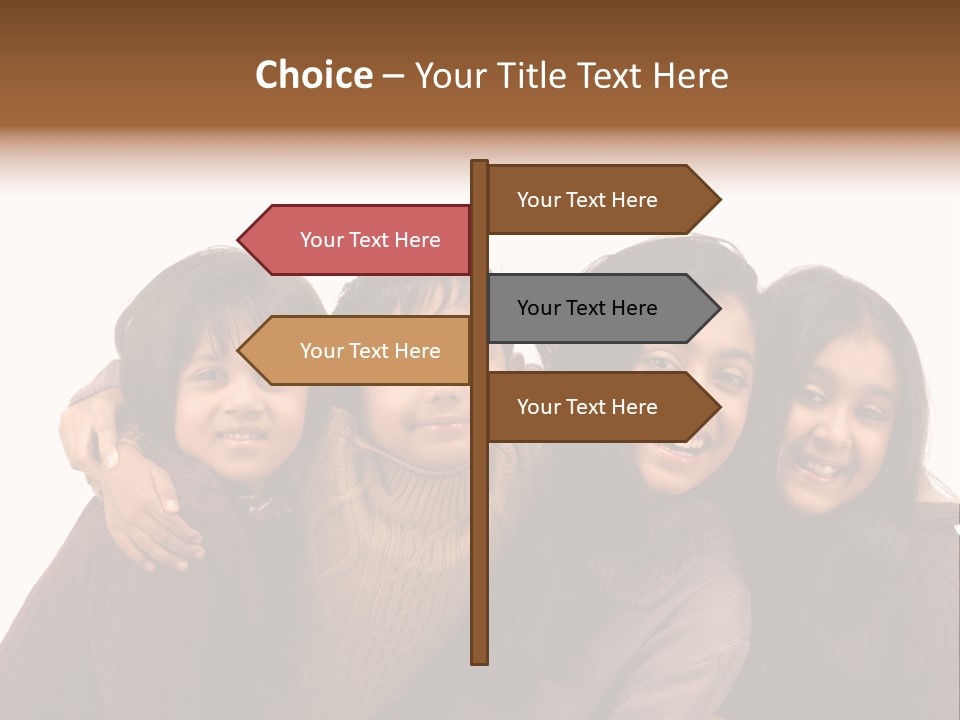 Asian Siblings Elementary PowerPoint Template