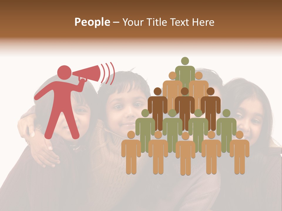 Asian Siblings Elementary PowerPoint Template