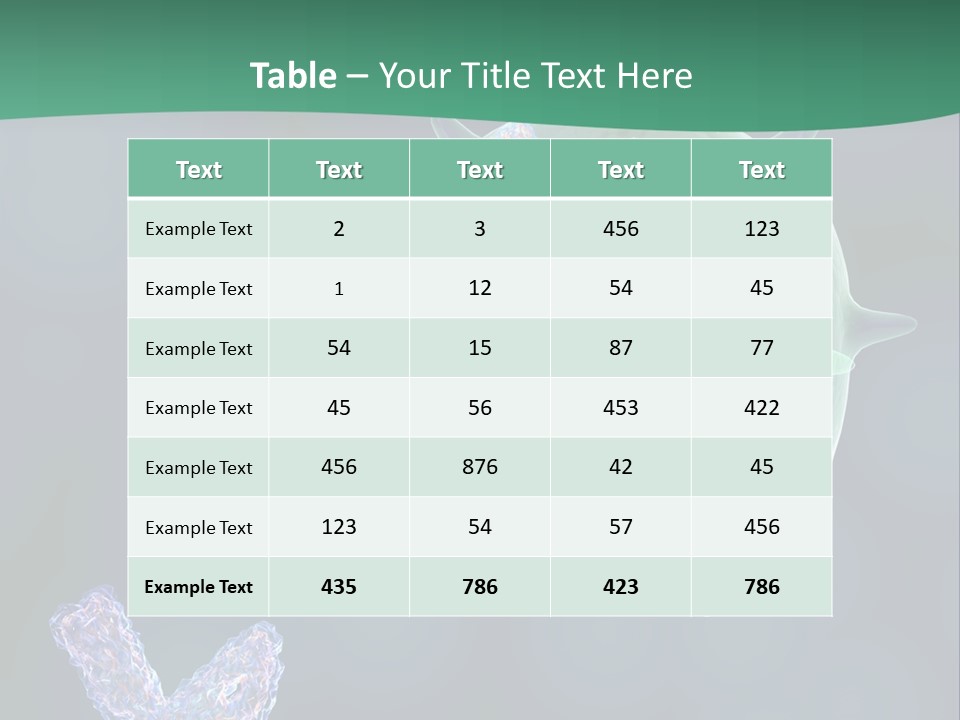 Illustration Organism Biology PowerPoint Template