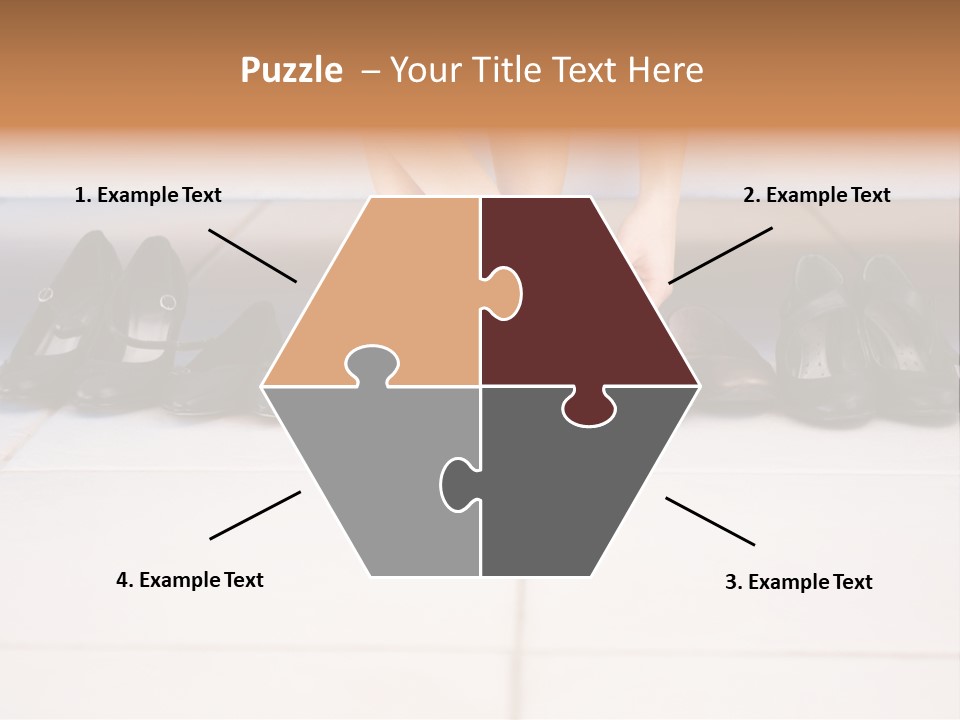 Mature Female Cook PowerPoint Template