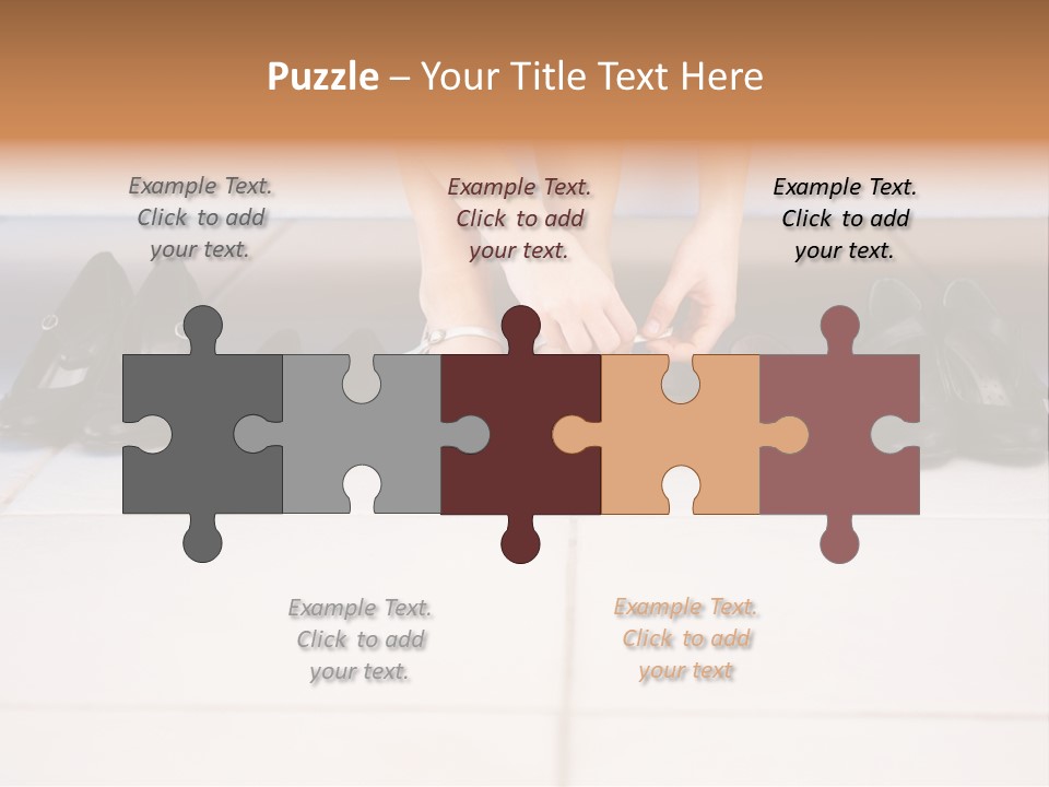 Mature Female Cook PowerPoint Template