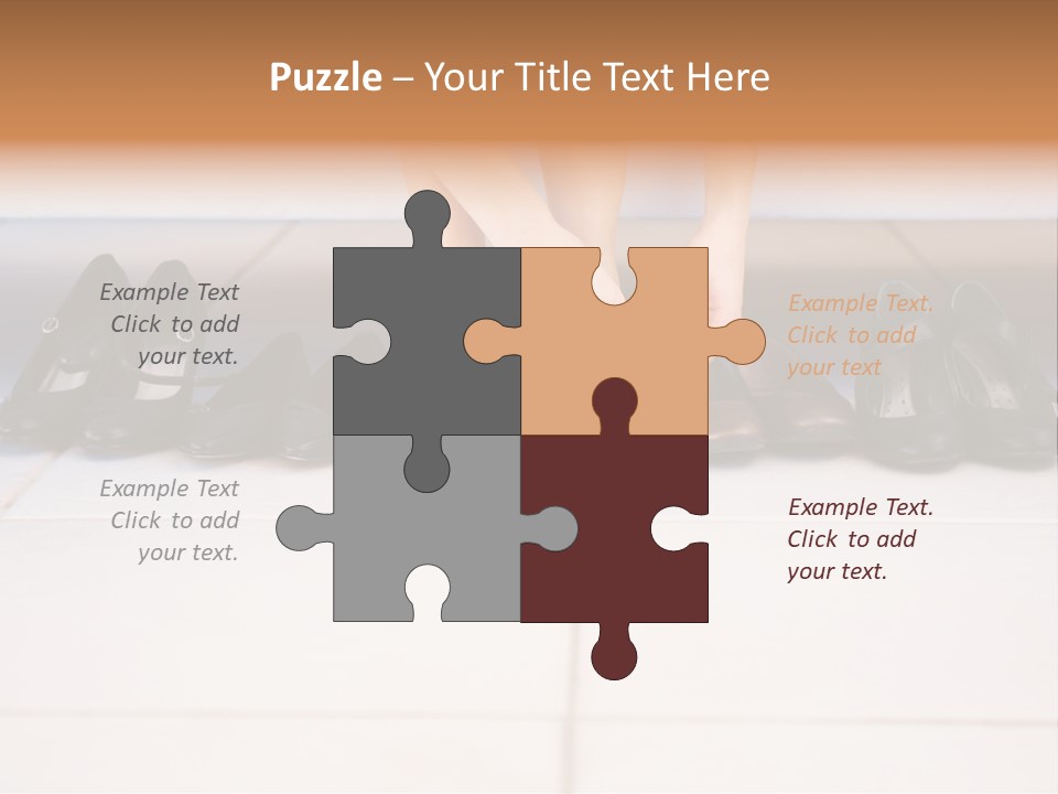 Mature Female Cook PowerPoint Template