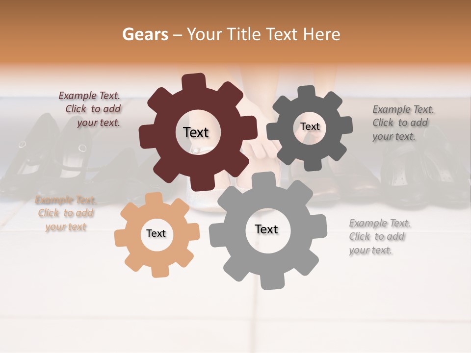 Mature Female Cook PowerPoint Template